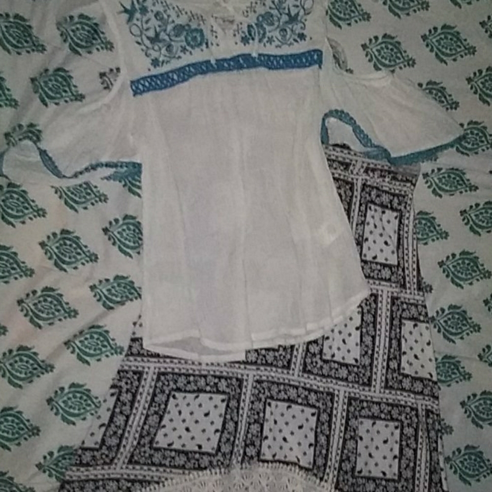 A top and a skirt